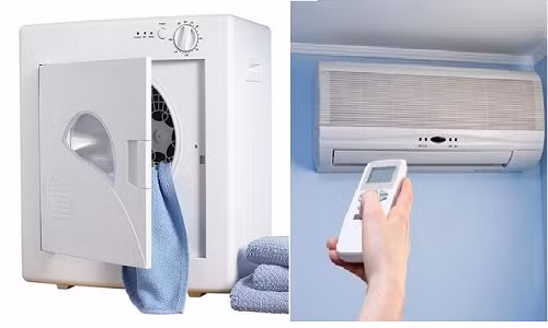 Trên thị trường hiện phổ biến các loại máy sấy và điều hòa nhiệt độ có chức năng sấy nóng với đủ mức giá, chủng loại khác nhau. Nhiều người phân vân nên lắp máy sấy hay điều hòa để đối phó với tình trạng nồm ẩm của thời tiết khiến quần áo lâu khô, hôi hám.