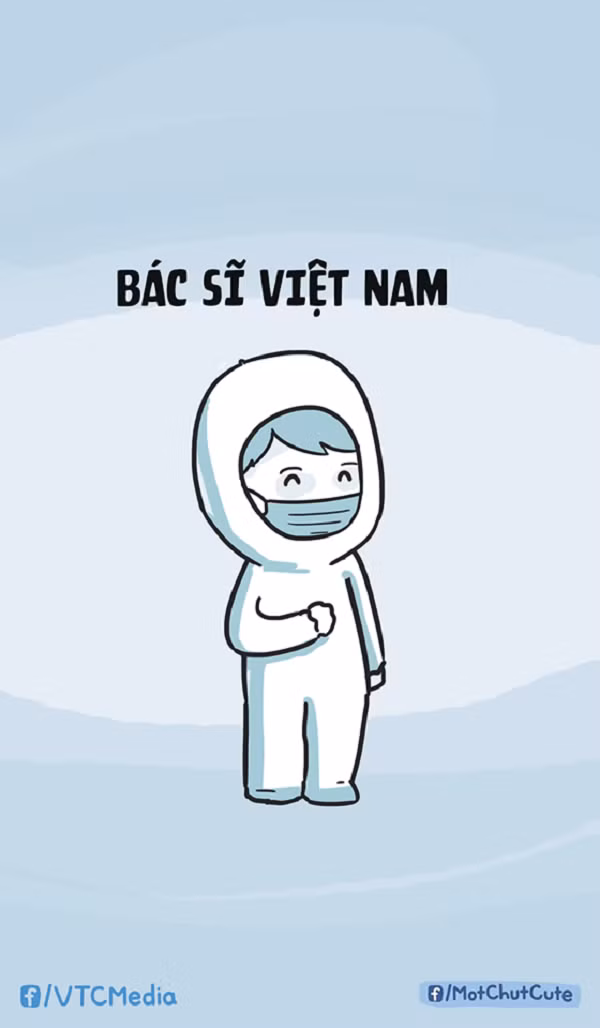 Bức ảnh sau đó trở thành nguồn cảm hứng để các họa sĩ sáng tạo nên loạt tranh vẽ xúc động, thể hiện tấm lòng cảm phục và lời cảm ơn đến tấm lòng sẵn sàng chiến đấu với dịch bệnh của bác sĩ.