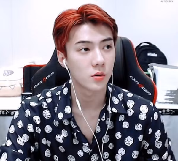 Oh Sehun - thành viên của EXO cũng là một trong những sao nam Hàn Quốc có niềm đam mê với game online. Mỗi khi lên sóng stream, anh chàng lại khiến các fan nữ "đổ rầm rầm'' bởi vẻ nam thần lạnh lùng.