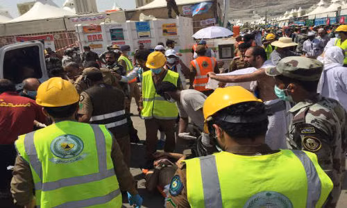 Giam dap gan Thanh dia Mecca, gan 700 nguoi thuong vong