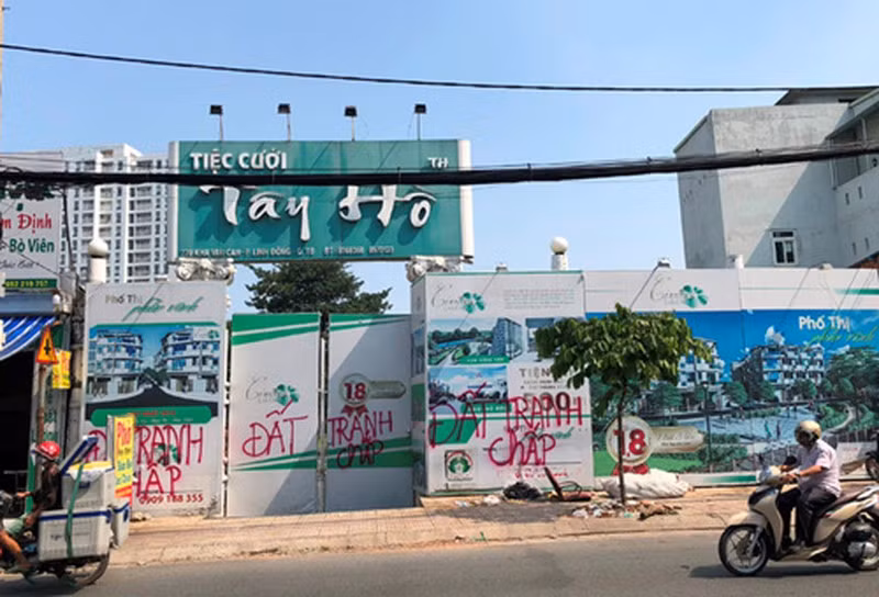Khu đất tại dự án đất nền CIVITAS Linh Đông. Ảnh: Vũ Sơn