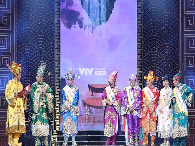 Không ít cảnh diễn Táo Quân 2023 đã được hé lộ. Ảnh: VTV