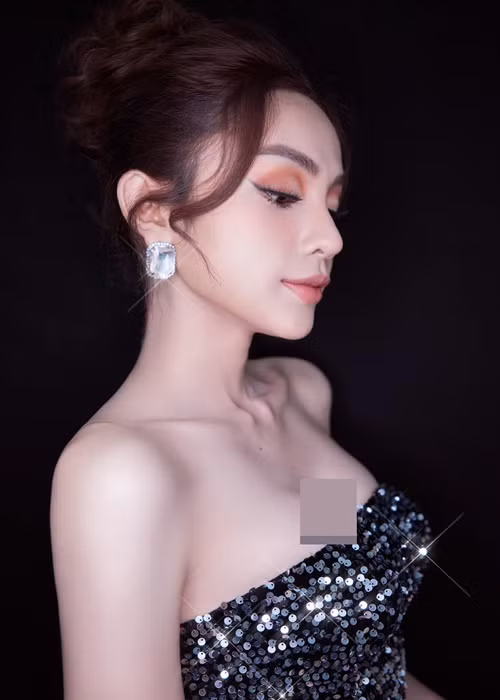 Nàng á hậu 9x theo đuổi gu thời trang gợi cảm.