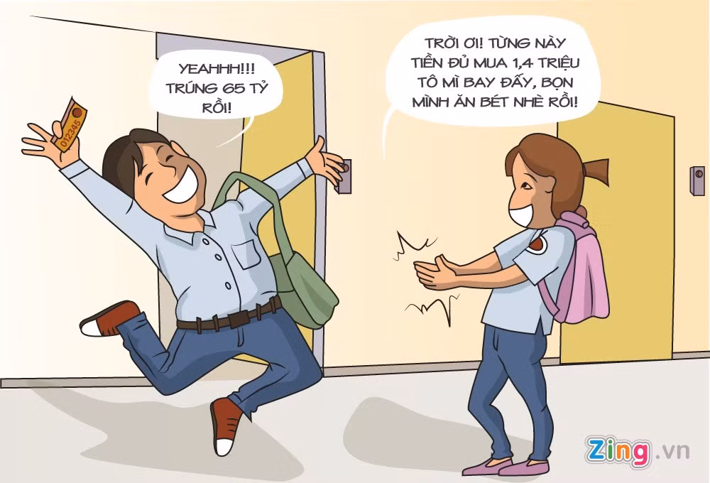 Với số tiền 65 tỷ đồng trúng xổ số, bạn có thể ăn được 1,4 triệu tô mỳ bay - món ăn trào lưu nổi tiếng nhất trong giới trẻ hiện nay.