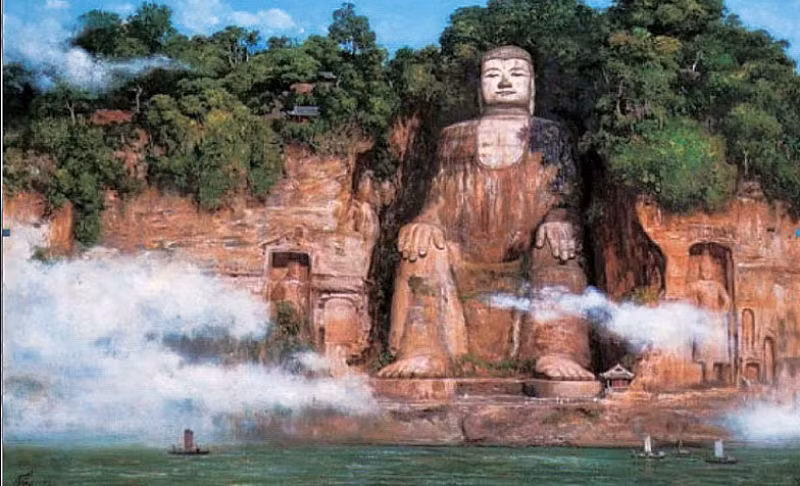Bi an buc tuong Phat 4 lan roi le o Trung Quoc