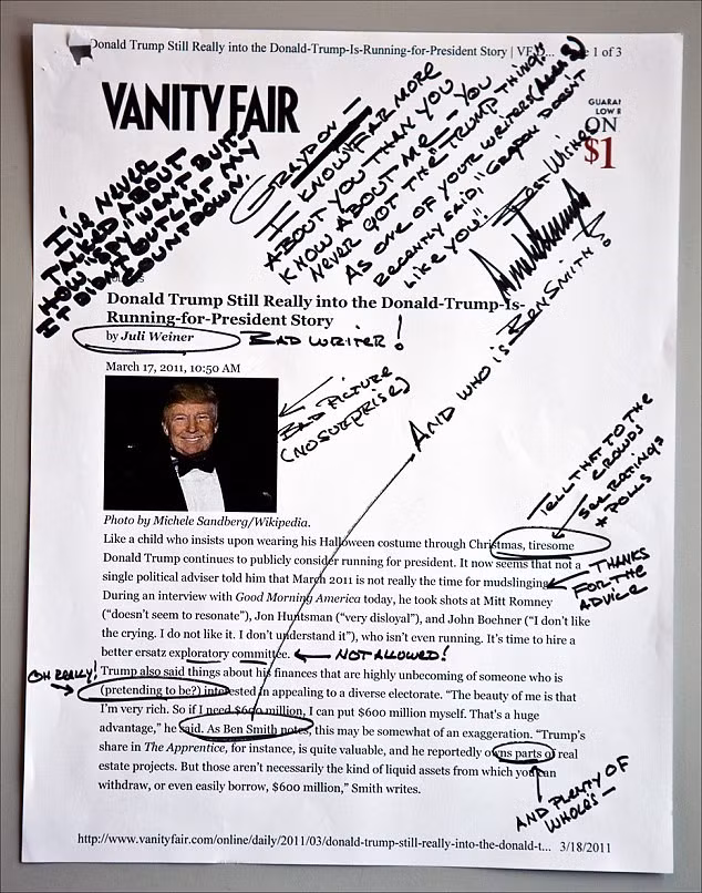 Chu viet tiet lo gi ve tan Tong thong My Donald Trump?