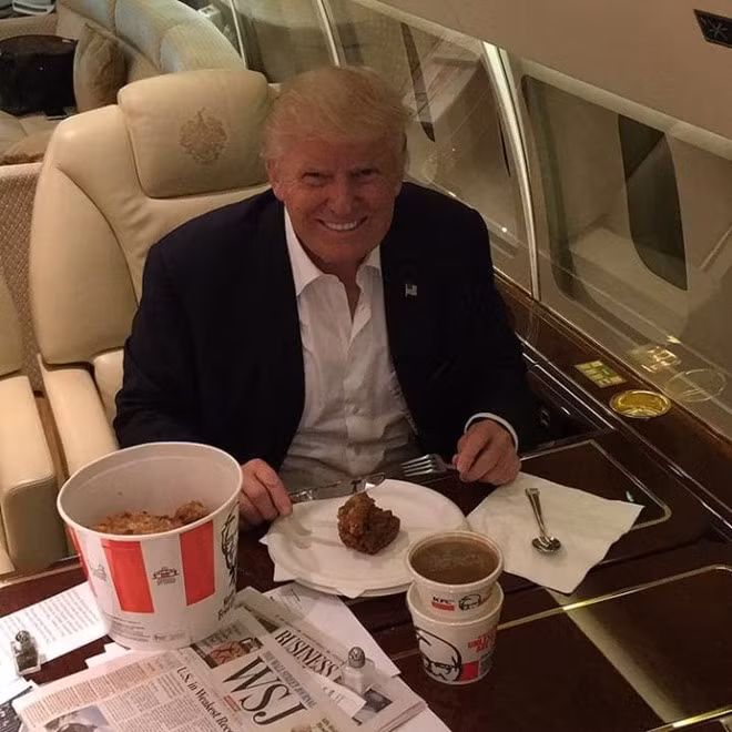 Thoi quen an uong “la doi” cua ong Trump