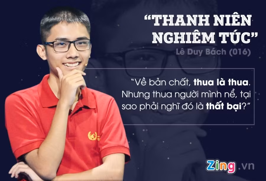 “Thanh niên nghiêm túc” Lê Duy Bách là người có tổng số điểm cao nhất trong cuộc thi Đường lên đỉnh Olympia 2016 với 380 điểm. Bạn bè nhận xét cựu nam sinh trường Ams rất nghiêm túc khi học, song rất đáng yêu và hay giúp đỡ mọi người. Tuy không bước lên bục vinh quang trong trận chung kết Olympia năm thứ 16, Duy Bách vẫn khiến khán giả yêu mến bởi tinh thần lạc quan và tôn trọng đối thủ. Hiện chàng trai Hà thành là sinh viên khoa Công nghệ thông tin, Đại học Công nghệ Bưu chính Viễn thông.