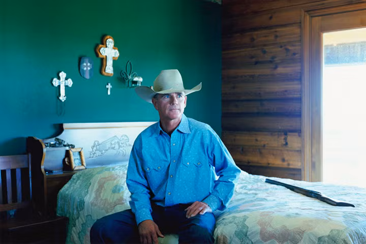 Chris Lawrence, một người làm trang trại ở Seymour, Texas, năm 2009.
