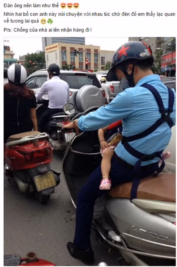 Hanh phuc la thuong khoanh khac ong bo bim sua tro chuyen cung con gai