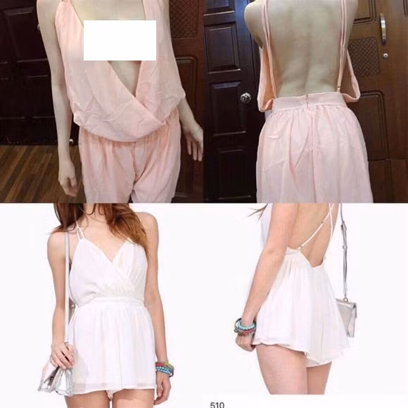 Từ kiểu dáng đến chất liệu bộ trang phục thực nhận đều khác xa hàng mẫu.