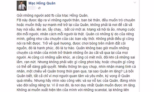 Mac Hong Quan phat ngon soc ve dam cuoi voi Ky Han