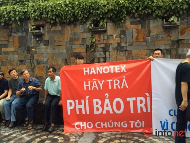 Theo Ban quản trị chung cư, hiện còn khoảng hơn 30 tỷ đồng tiền quỹ bảo trì của cư dân vẫn bị Hanotex cố tình chiếm dụng, chưa hoàn trả cho cư dân.