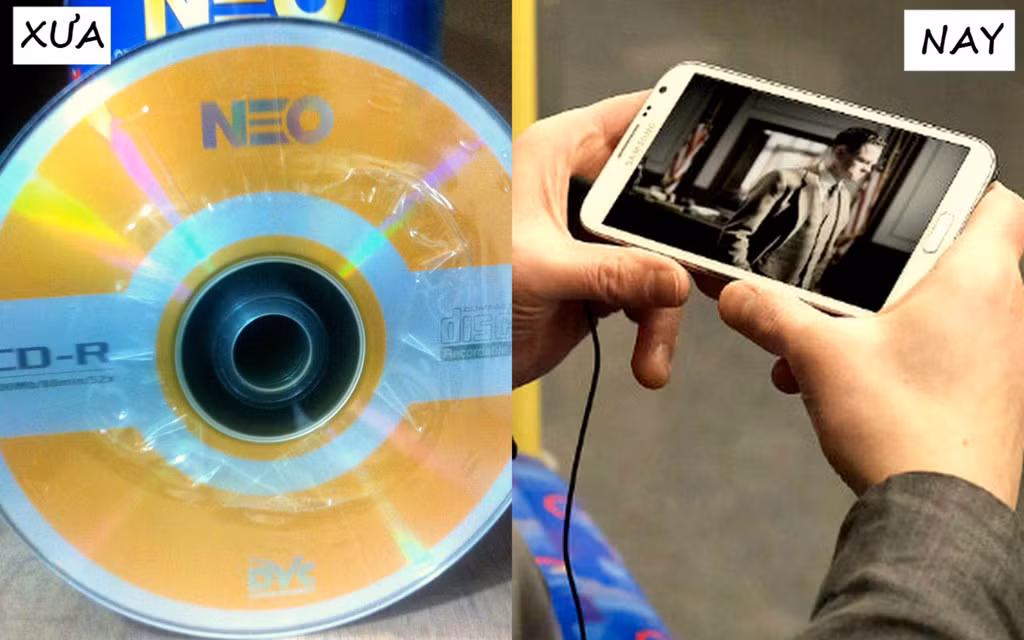 Thời nay, không cần phải mua CD, chúng ta vẫn có thể xem các bộ phim yêu thích hay MV của thần tượng nhờ chiếc điện thoại thông minh.