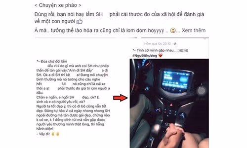 Co gai co nguoi yeu di oto che xe SH gay tranh cai