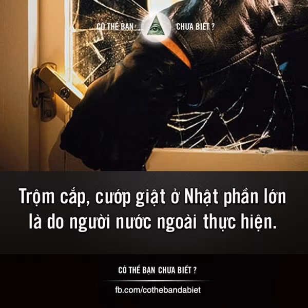 Đa số người Nhật không trộm cắp, cướp giật.