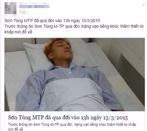 Sao Viet khon kho tren Facebook: Bi tung tin da...chet, mac benh