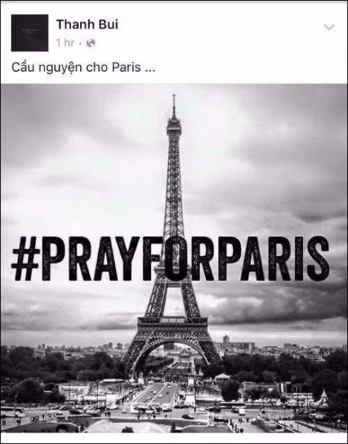 Nhạc sĩ Thanh Bùi cầu nguyện cho Paris.