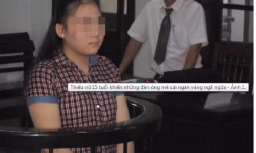 Bị cáo Hằng tại tòa.