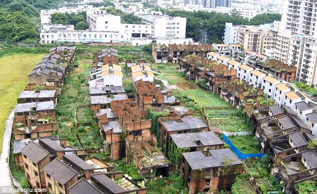 Ngôi làng vắng vẻ với hàng trăm biệt thự khác biệt hoàn toàn với các tòa nhà chọc trời gần đó, mặc dù cùng thuộc Thâm Quyến, một thành phố đang phát triển nhanh chóng của Trung Quốc, theo tờ Huanqiu.com. Khu đất với hàng trăm biệt thự trống dường như đã bị mẹ thiên nhiên “nuốt chửng”, có phần còn được chuyển đổi thành đất nông nghiệp. Nơi đây nằm trong quận Longgang của Thâm Quyến, nơi một căn hộ hai phòng ngủ có thể có giá tới 3,6 triệu nhân dân tệ (gần 12 tỉ đồng).