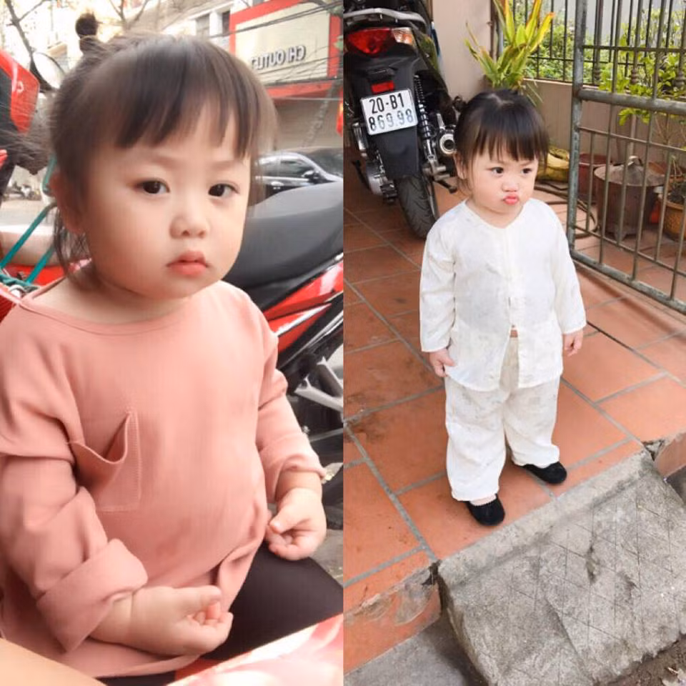 Chưa đầy 2 tuổi nhưng bé My đã nặng 18kg, bụ bẫm cứng cáp hơn các bạn cùng lứa.