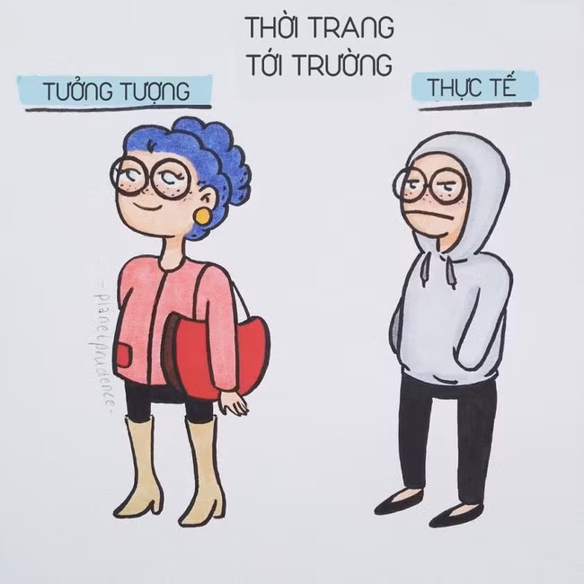 Thực tế và tưởng tượng luôn có sự khác biệt.