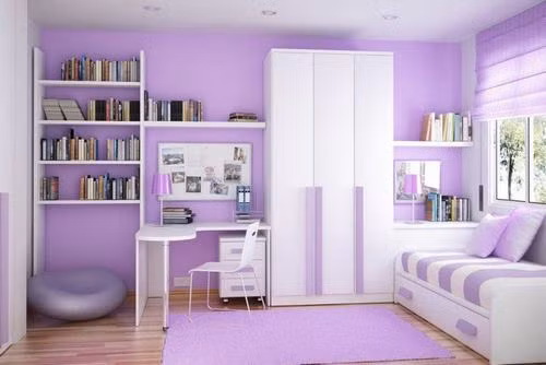 Đối với phòng ăn, một bộ bàn ghế nhỏ xinh mang màu pastel hài hòa với màu sắc của rèm cửa là sự kết hợp tuyệt vời.