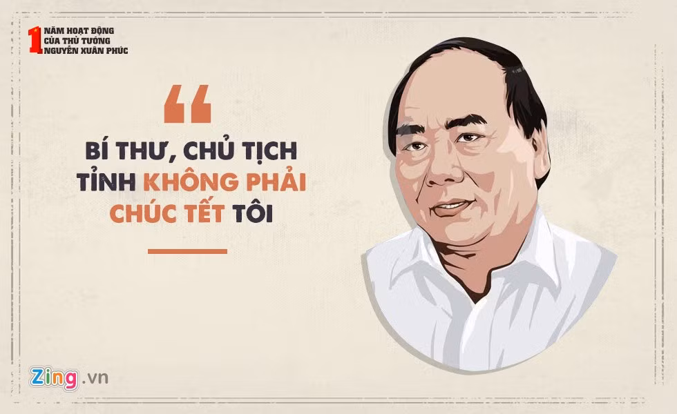 Ngày 28/12/2016, Chính phủ tổ chức hội nghị với các địa phương cũng như phiên họp Chính phủ thường kỳ của tháng cuối cùng trong năm. "Tết này, tôi xin được nói với toàn thể đồng bào và các đồng chí bí thư, chủ tịch là các đồng chí không phải đi thăm Thủ tướng, các phó thủ tướng, bộ trưởng nữa", Thủ tướng nói.
