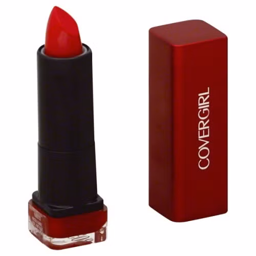 6. CoverGirl Colorlicious Lipstick-Hot Tuy có giá thành rẻ và thiết kế đơn giản nhưng sắc đỏ của cây son có tên gọi: “Hot” mang mã số 305 luôn khiến một nửa thế giới đứng ngồi không yên. Với thành phần shea butter cùng một số loại dầu nền thiên nhiên, đây sẽ là thỏi son mở màn cho con đường làm đẹp của hầu hết các cô gái.