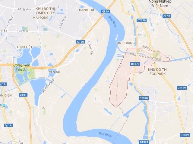 Làng hoa Xuân Quan khá gần khu đô thị Ecopark, Hưng Yên.