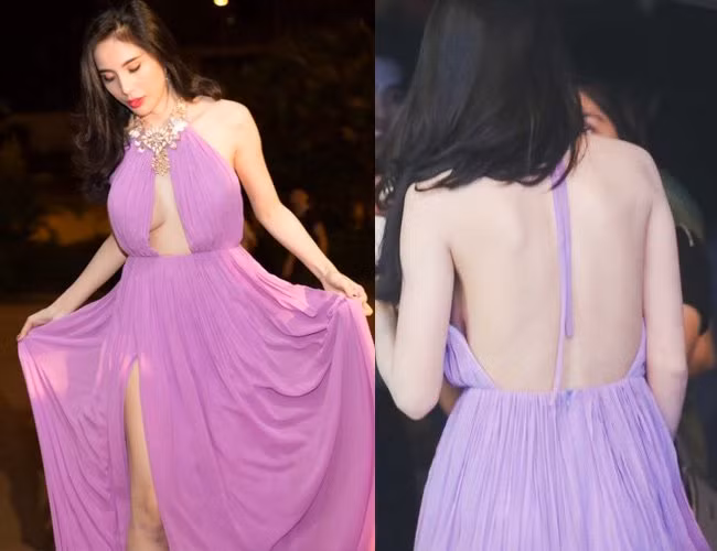 Đây không phải lần đầu, bà mẹ một con gây chú ý với phong cách gợi cảm. Trước đó, vào tháng 9, cô cũng khiến nhiều khán giả "thót tim" với chiếc váy xẻ sexy khi lên sóng truyền hình.