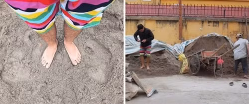 Còn đây là cách tạo dáng đang ở biển.