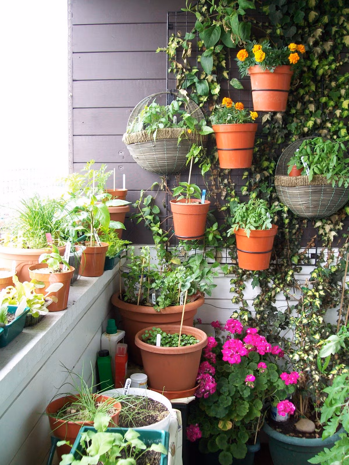 Để balcony đẹp và hữu ích Trước hết, balcony phải đủ dài (>2m) và rộng (>1,2m) và có các khoảng trống để nhìn ra bên ngoài. Với diện tích như vậy, bạn sẽ đặt để được một bộ bàn ghế nhỏ bằng sắt hoặc gỗ ngoài trời để tận hưởng thiên nhiên những khi không có nắng hoặc không có mưa to.