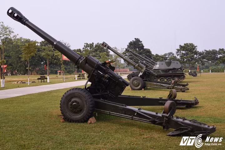 Các hệ thống pháo kéo D20 152mm của Lữ đoàn pháo binh 45 - Ảnh: Tùng Đinh