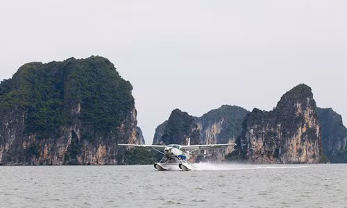 Hải Âu đang thua lỗ nặng nguy cơ ngừng bay - ảnh thủy phi cơ của Hãng hàng không Hải Âu/ nguồn Hải Âu