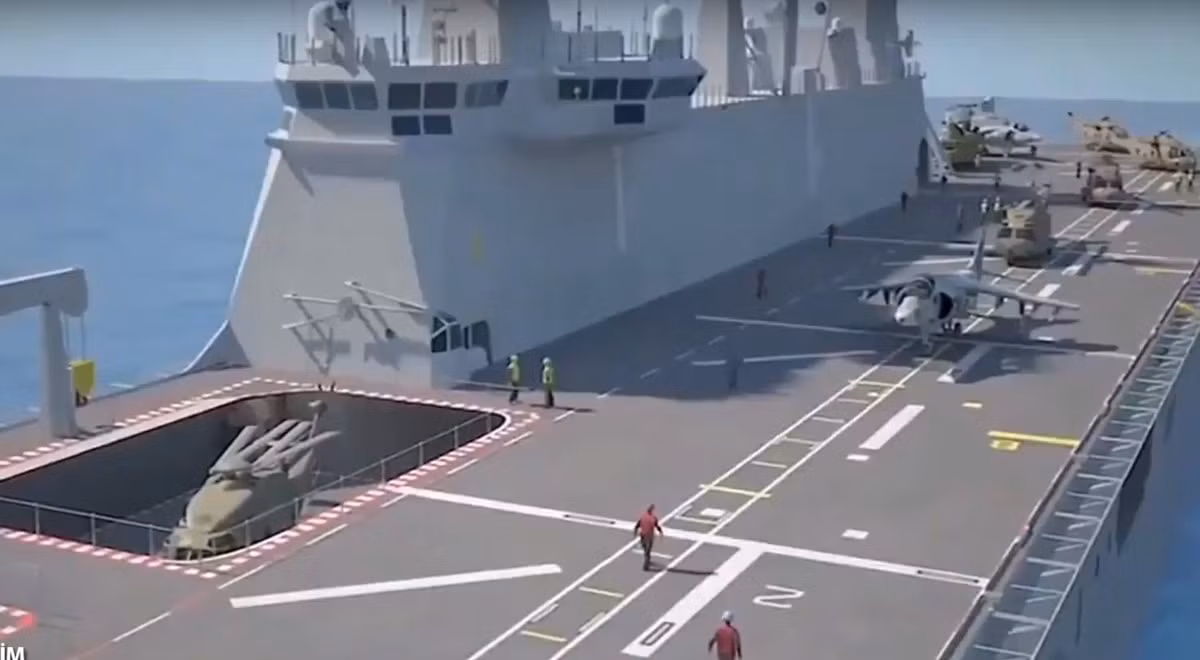 Với chức năng của một tàu đổ bộ tấn công đích thực, chiếc Anadolu có khả năng mang theo tới 500 lính thủy đánh bộ, cũng như 46 xe tăng hoặc 77 đơn vị xe bọc thép bánh lốp. Con tàu trên được ra mắt vào năm 2019.