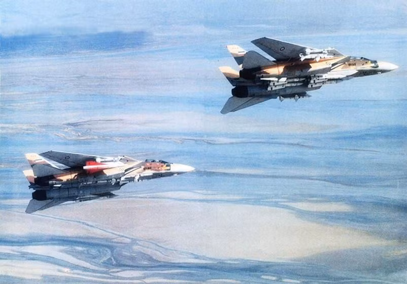 Với tầm bắn lên tới 190 km, AIM-54 Phoenix trang bị cho tiêm kích F-14 là loại tên lửa không đối không nguy hiểm nhất của không quân Iran hiện nay.