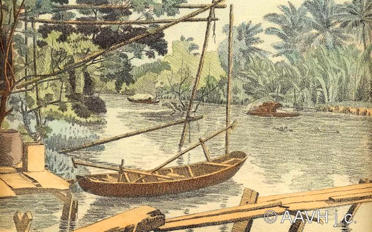 Sông Rạch Kiến pử Long An.