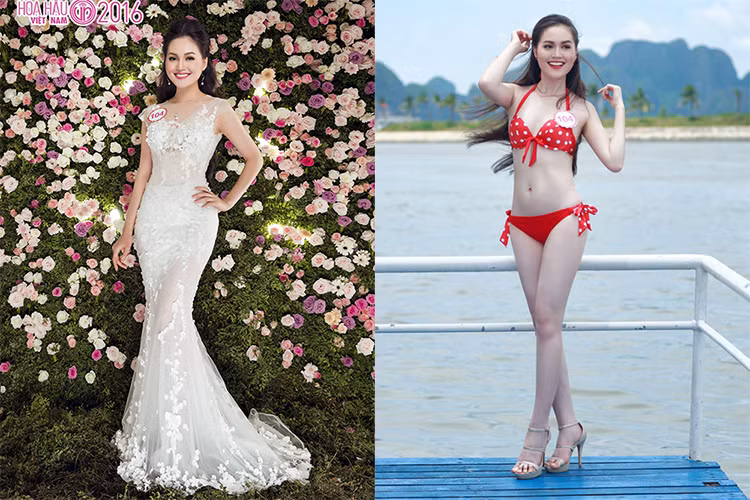 Bản sao của Hoa hậu Diễm Hương - Trần Thị Thu Hiền thu hút người đối diện bởi gương mặt đầy đặn, nụ cười ngọt ngào và làn da trắng nuột nà. 