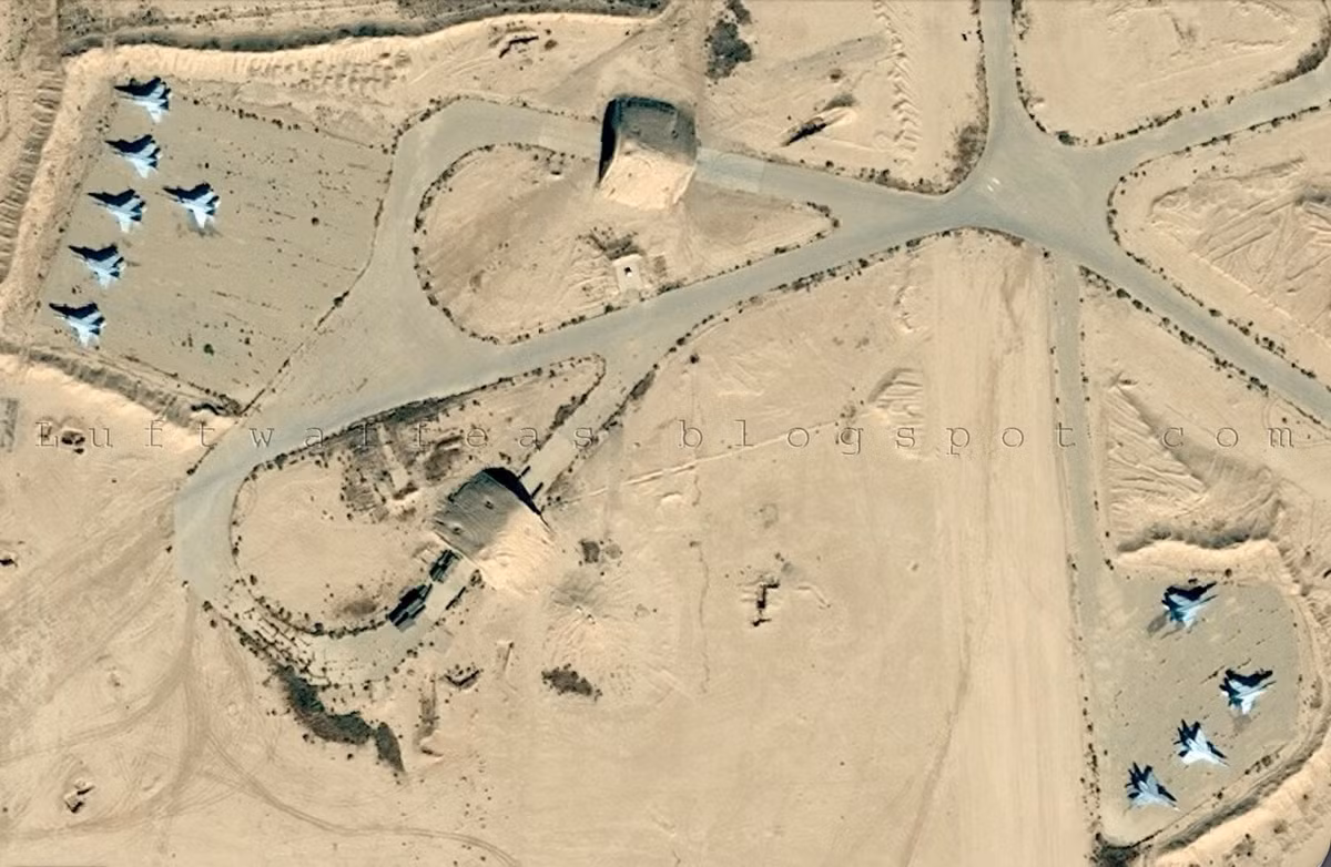 Chiến trường Syria mà cụ thể hơn là căn cứ không quân T-4 đang trở thành nơi Israel-Iran phô diễn sức mình của họ. Ảnh một phần căn cứ T-4 nhìn từ trên cao. Ảnh: Al-Manar.