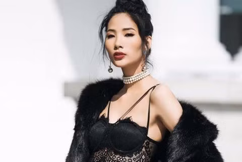 Hoàng Thùy có vóc dáng chuẩn siêu mẫu cùng gương mặt góc cạnh thần thái. Chỉ cần cô tiết chế trang phục, không làm quá chắc chắn cô sẽ lấy lại được phong độ thời trang của mình. Ảnh: Newsen.