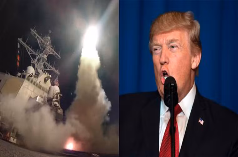 Mỹ gần đây đã điều các tàu chiến tới Địa Trung Hải, áp sát địa phận Syria. Hôm 11/4, Tổng thống Trump lên mạng xã hội Twitter và tung ra lời đe dọa “tên lửa đang tiến đến Syria”. Ảnh: Slate.com.