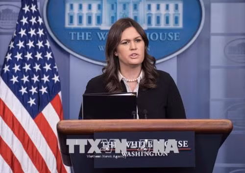Người phát ngôn Nhà Trắng Sarah Sanders.