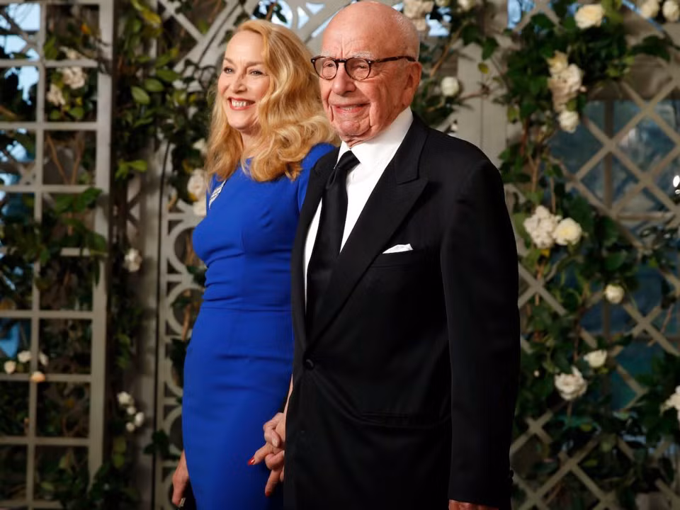 Ông trùm truyền thông Rupert Murdoch và vợ, Jerry Hall, được mời tới dự tiệc. Ảnh: BI.