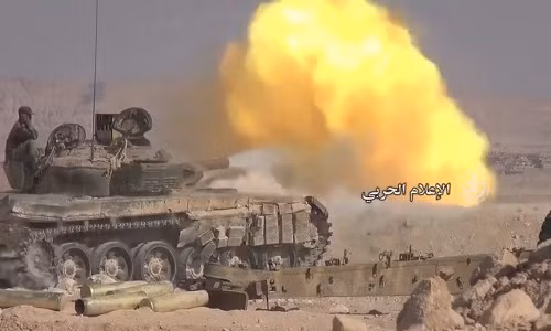 Quân đội Syria đã đập tan cuộc tấn công quy mô lớn của phiến quân IS. Ảnh: AMN.