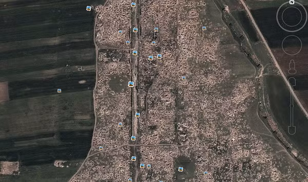 Cuộc nội chiến tại Syria gây tổn thất nhân mạng to lớn và cả những khu vực khảo cổ. Các vệ tinh đã ghi lại hình ảnh những vùng đất bị tàn phá hoang tàn như khung cảnh trên mặt trăng.