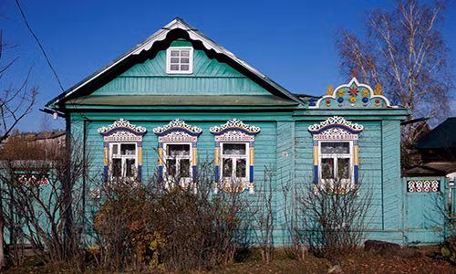 Một ngôi nhà ở Rostov, vùng Yaroslavl, ngày 24/10.