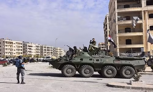 Quan doi Syria giai phong quan Dahiyet al-Assad o tay Aleppo