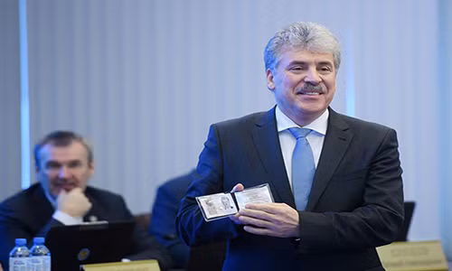 Ông chủ nông trại Lenin, Pavel Grudinin, 57 tuổi, là đại diện của Đảng Cộng sản Liên bang Nga tham gia vào cuộc bầu cử Tổng thống Nga 2018. (Nguồn ảnh: Sputnik)