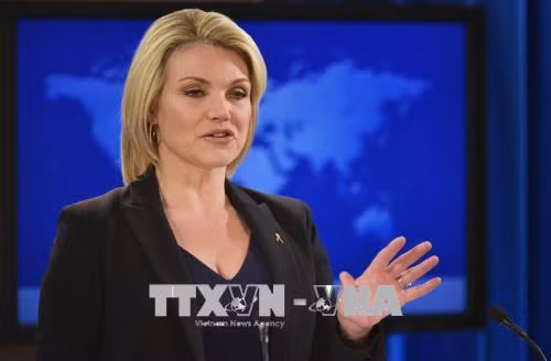 Người phát ngôn Bộ Ngoại giao Mỹ Heather Nauert.